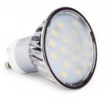 LED žiarovka CCD 16 x SMD 5630 GU10 6,5W teplá biela
