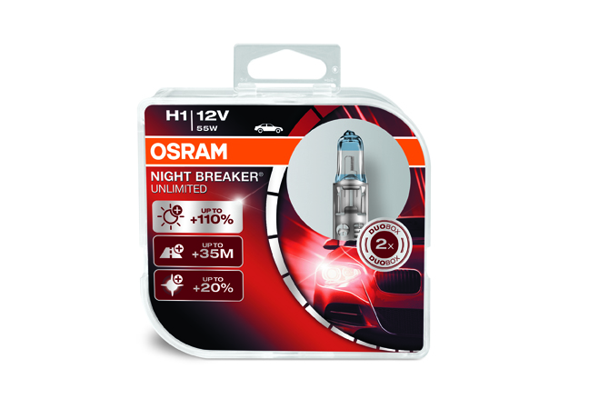 OSRAM NIGHT BREAKER® Unlimited H1 Duo Box