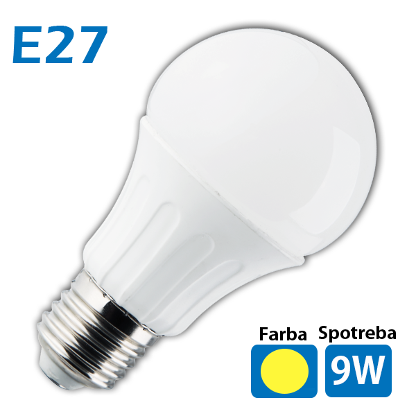 LED žiarovka 18 x SMD 5630 E27 9W teplá