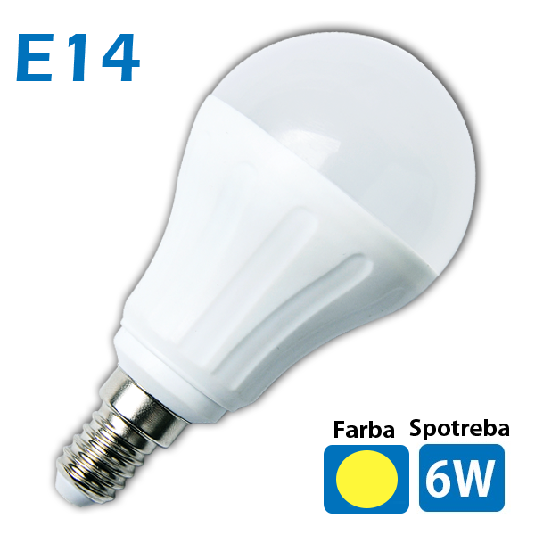 LED žiarovka A5 A55 E14 6W teplá