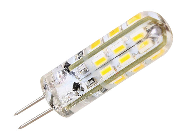 LED žiarovka 24 x SMD 3014 G4 2W studená biela
