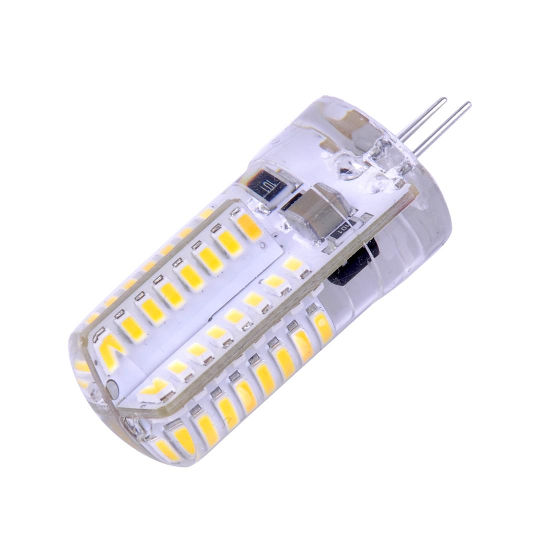LED žiarovka 64 x SMD 3014 G4 4W studená biela 220V