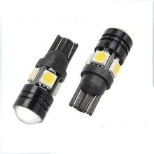 LED auto žiarovka T10 COB 4 SMD 5050 3W 12V studená biela