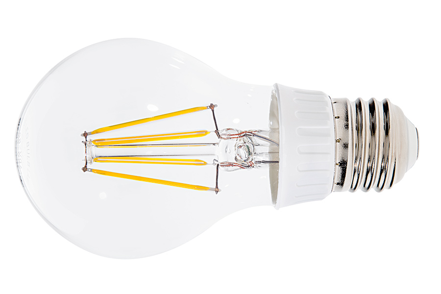 LED žiarovka filament E27 4W teplá biela