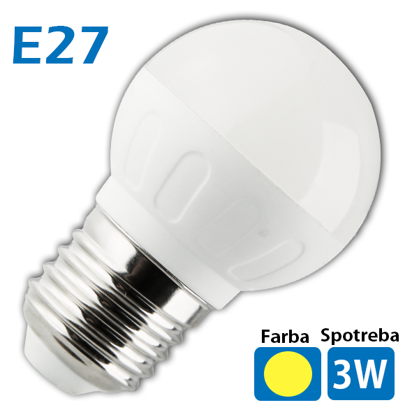 LED žiarovka 6x SMD 5630 E27 3W teplá
