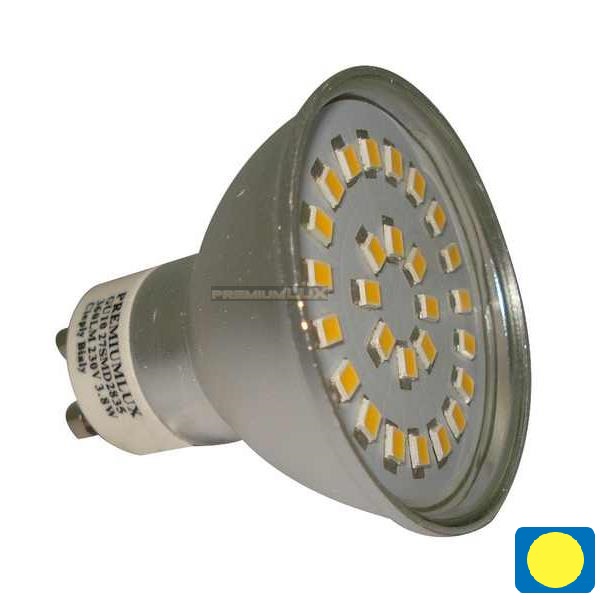 LED žiarovka 27 x SMD 2835 GU10 3,8W teplá